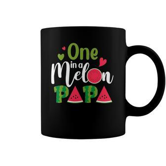 Family One In A Melon Papa Birthday Party Matching Family Coffee Mug | Mazezy AU