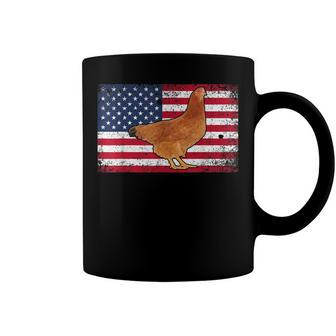 Farmer Dad 4Th Of July Patriotic Chicken Daddy Coffee Mug - Seseable