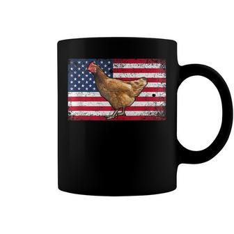 Farmer Dad 4Th Of July Patriotic Chicken Daddy V2V3 Coffee Mug - Seseable