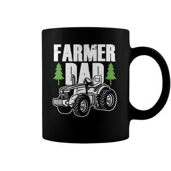 Farmer Dad Father Daddy Farm Farming Farmers Tractor Gift Coffee Mug | Mazezy