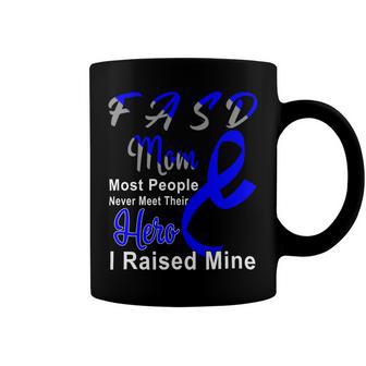 Fasd Mom Most People Never Meet Their Hero I Raised Mine Blue And Grey Ribbon Fetal Alcohol Spectrum Disorder Fetal Alcohol Spectrum Disorder Awareness Coffee Mug | Favorety UK