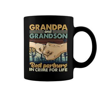 Father Grandpa And Grandson Best Partners In Crime For Life 113 Family Dad Coffee Mug - Monsterry DE