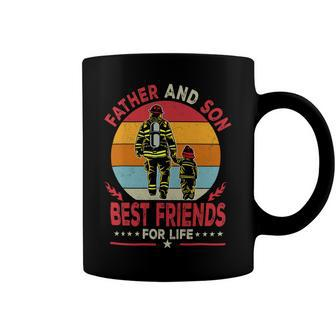 Father Grandpa And Son Firefighter Best Friends For Life Fathers Day 262 Family Dad Coffee Mug - Monsterry AU