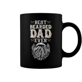 Father Grandpa Best Bearded Dad Ever Funny Fathers Day For Daddy With Beard Humor192 Family Dad Coffee Mug - Monsterry AU