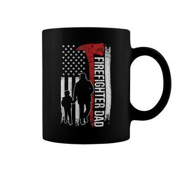 Father Grandpa Day Firefighter Dad America Flag For Hero 375 Family Dad Coffee Mug - Monsterry