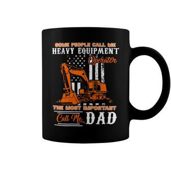 Father Grandpa Funny Heavy Equipment Operator Dad S Day411 Family Dad Coffee Mug - Monsterry