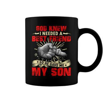 Father Grandpa God Knew I Needed A Best Friend So He Gave Me My Son 14 Family Dad Coffee Mug - Monsterry