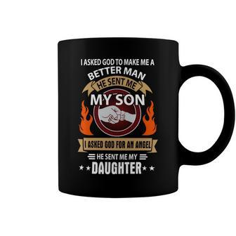 Father Grandpa I Asked Go To Make Me A Better Man He Sent Me My Son 128 Family Dad Coffee Mug - Monsterry UK