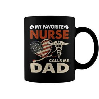 Father Grandpa Mens My Favorite Nurse Calls Me Daddad Papa Gi333 Family Dad Coffee Mug - Monsterry