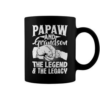 Father Grandpa Papaw And Grandson The Legend And The Legacy Matching 98 Family Dad Coffee Mug - Monsterry AU