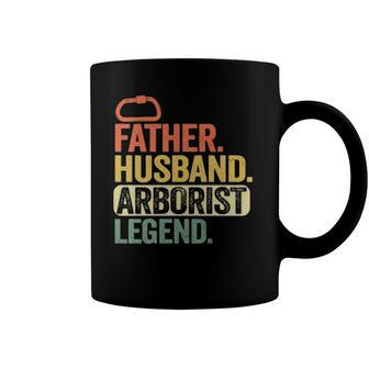 Father Husband Arborist Legend Arborist Dad Tree Climber Coffee Mug | Mazezy