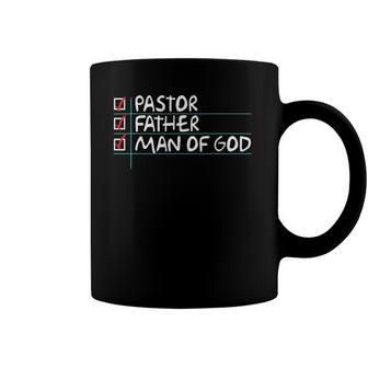 Fathers Day Gift From Church Pastor Dad Man Of God Coffee Mug | Mazezy