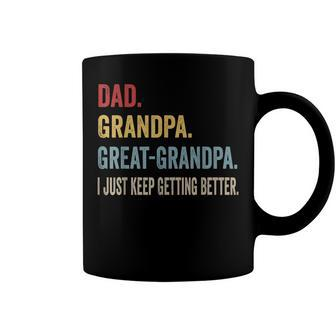 Fathers Day Gift From Grandkids Dad Grandpa Great Grandpa V3 Coffee Mug - Seseable