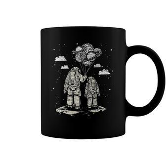 Fathers Day Space Science Astronomy Lover Dad Son Astronaut Coffee Mug | Mazezy