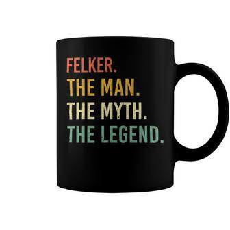 Felker Name Shirt Felker Family Name V4 Coffee Mug - Monsterry AU