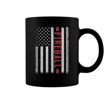 Fireball American Flag 4Th Of July Cool Soccer Player Coffee Mug | Mazezy
