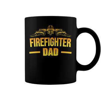 Firefighter Dad Fathers Day Gift Idea For Fireman Dad Coffee Mug - Monsterry DE