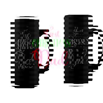 First Christmas As Dad Funny Christmas Fathers Day Coffee Mug | Mazezy