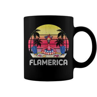 Flamingo Usa Flag Flamerica 4Th Of July Go Beach Summer Coffee Mug - Seseable