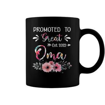 Floral Promoted To Great Oma 2022 Mothers Day Gifts Coffee Mug | Mazezy