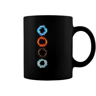 Four Elements Air Earth Fire Water Ancient Alchemy Symbols Coffee Mug | Mazezy