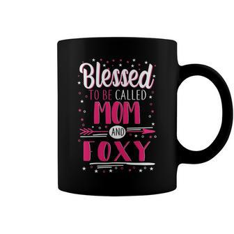 Foxy Grandma Gift Blessed To Be Called Mom And Foxy Coffee Mug - Seseable