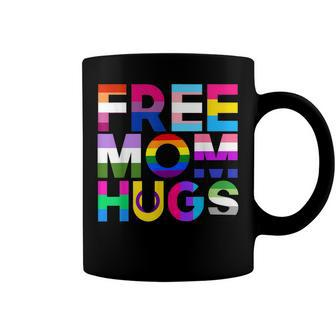 Free Mom Hugs Rainbow Lgbtq Lgbt Pride Month Coffee Mug | Mazezy