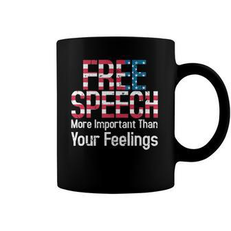 Free Speech More Important Than Feelings 1St Amendment Usa Coffee Mug | Mazezy UK