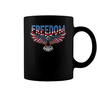 Freedom Eagle 4Th Of July American Flag Patriotic Coffee Mug | Mazezy