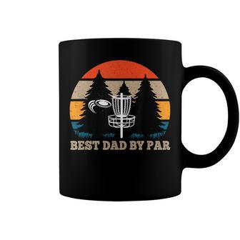 Frisbee Golf Fathers Day Funny Men Best Dad By Par Disc Golf Coffee Mug - Seseable