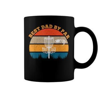 Frisbee Golf Fathers Day Funny Men Best Dad By Par Disc Golf V2 Coffee Mug - Seseable