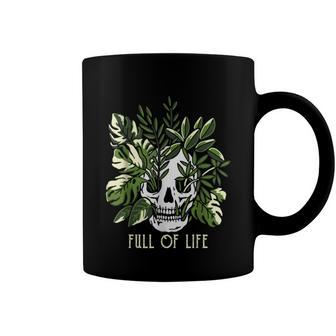 Full Of Life Skull Gardening Garden Coffee Mug - Monsterry