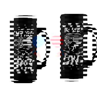 Funny 4Th Of July Im Just Here To Bang Usa Flag Sunglasses Coffee Mug | Seseable FR