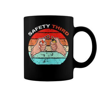 Funny 4Th Of July Patriotic Drinking Fireworks Safety Third Coffee Mug - Seseable