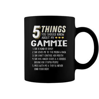 Funny 5 Things Grandma Gammie Gift Idea Coffee Mug | Mazezy