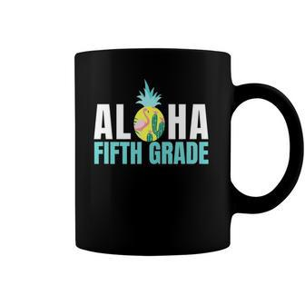 Funny Aloha Fifth Grade Back To School Kids Teachers Gift Coffee Mug | Mazezy