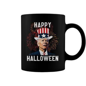Funny Anti Biden Joe Biden Happy Halloween For Fourth Of July Coffee Mug | Mazezy