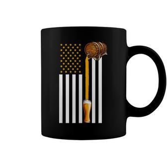 Funny Beer American Flag Usa Patriotic 4Th July Coffee Mug - Seseable