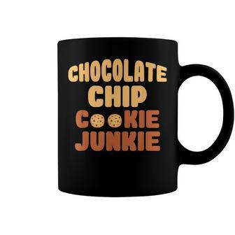 Funny Chocolate Chip Cookie Junkie Chocolate Chip Gift Coffee Mug - Seseable