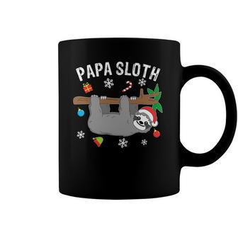 Funny Christmas Sloth Family Matching Papa Gift Coffee Mug | Mazezy