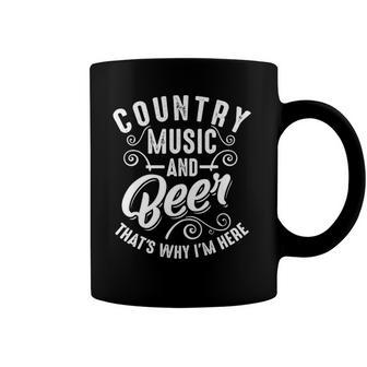 Funny Country Music And Beer Cute Singer Alcohol Lover Gift Coffee Mug | Mazezy UK