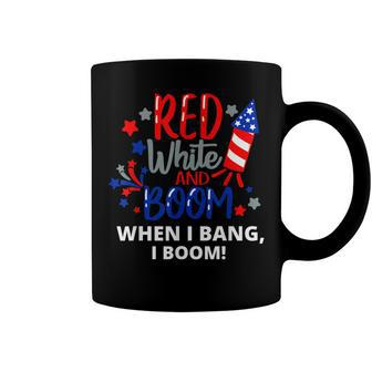 Funny Fourth Of July 4Th Of July Red White And Boom Coffee Mug - Seseable
