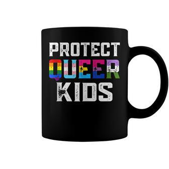 Funny Gay Lesbian Pride Lgbt Awareness Protect Queer Kids Coffee Mug - Seseable