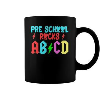 Funny Gifts For Teachers Kids Abcd Preschool Rocks Supplies Coffee Mug | Mazezy