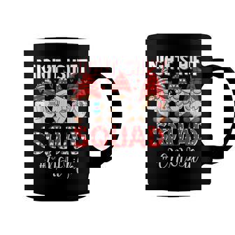 Funny Gnome Night Shift Squad Cna Life Nurse Valentines Day  Coffee Mug
