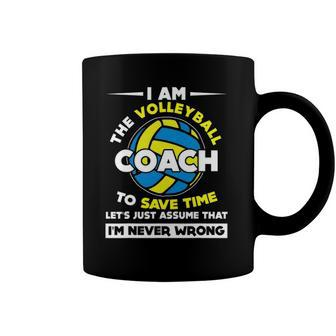 Funny I Am The Volleyball Coach Sports Gift Coffee Mug | Mazezy
