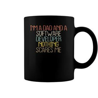 Funny Im A Dad And A Software Developer Nothing Coffee Mug | Mazezy