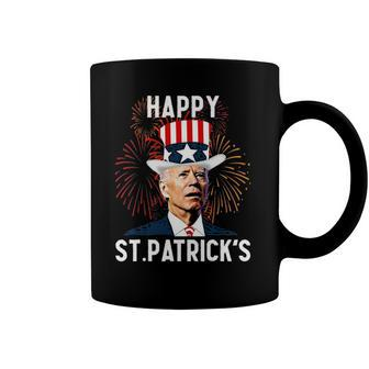 Funny Joe Biden 46 Happy St Patricks Day For Fourth Of July Coffee Mug | Mazezy