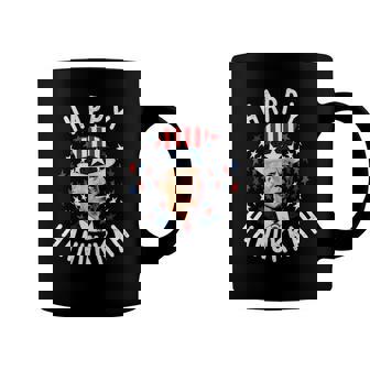 Funny Joe Biden Happy Hanukkah Confused Fourth Of July Coffee Mug | Mazezy