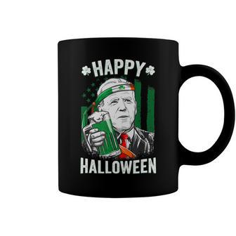 Funny Leprechaun Biden Happy Halloween For St Patricks Day Coffee Mug | Favorety DE